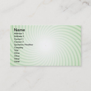 Mint Spiral Business Card