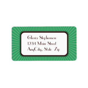 Mint Spring Rays Address Labels