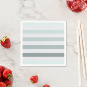 Mint Stripes Ombre Napkin