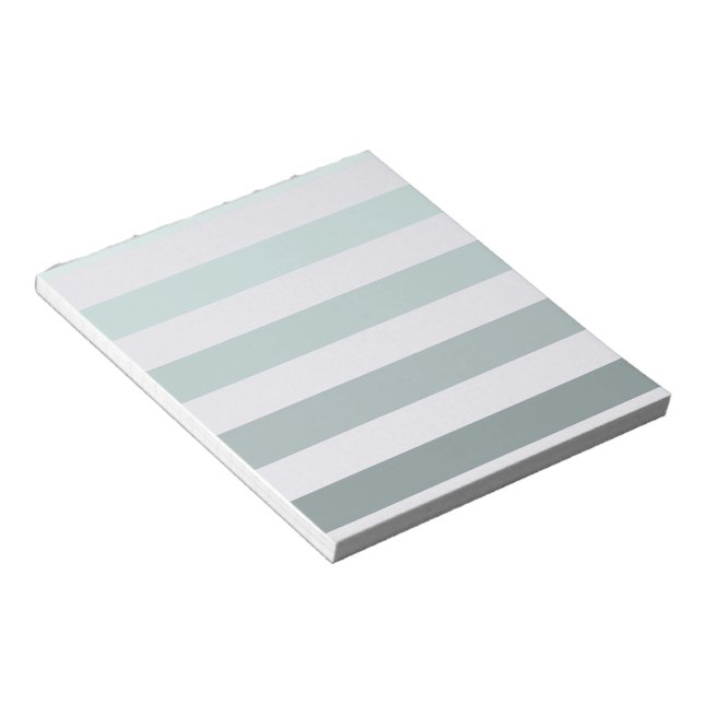 Mint Stripes Ombre Notepad (Angled)
