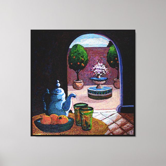 Mint tea Morocco Canvas Print (Front)