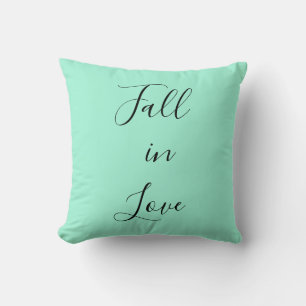 Mint throw pillow