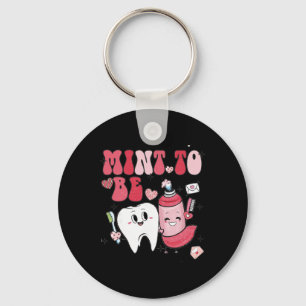 Mint To Be Dental Dentist Valentine Toothpaste And Keychain