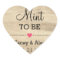 Mint To Be Stickers Rustic Wood Wedding Favours
