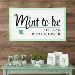 Mint to Be Wedding Bridal Shower Banner