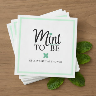 Mint to Be Wedding Bridal Shower Napkin