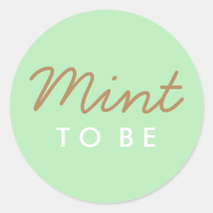 Mint to Be Welcome Bag or Favour Sticker