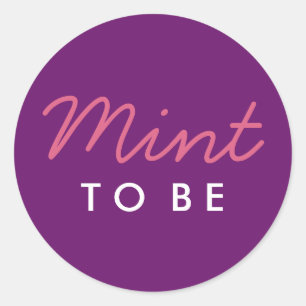 Mint to Be Welcome Bag or Favour Sticker
