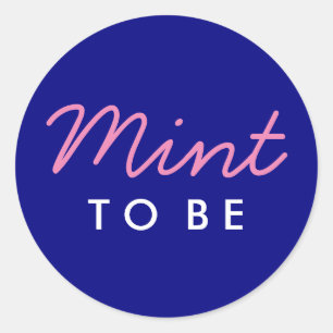 Mint to Be Welcome Bag or Favour Sticker