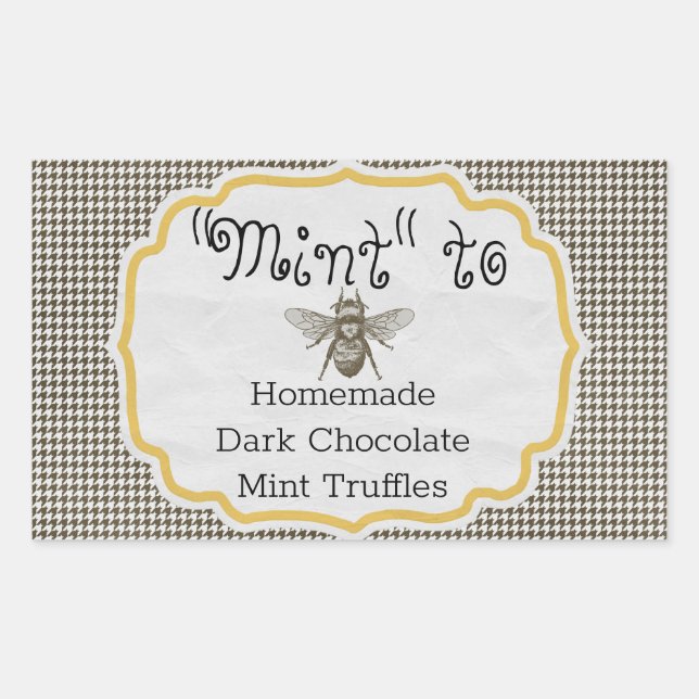 "Mint" to bee favour labels (Front)