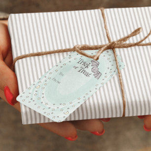 Mint Trick or Treat TO FROM Baby Halloween Gift Tags