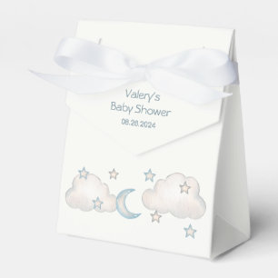 Mint Turquoise Boy Baby Shower Favor Box