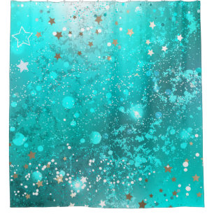 Mint Turquoise Foil Background