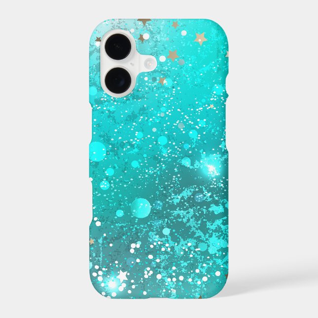 Mint Turquoise Foil Background (Back)