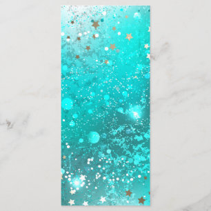 Mint Turquoise Foil Background Menu