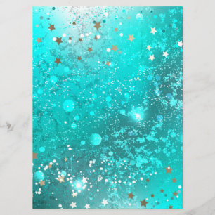Mint Turquoise Foil Background Menu