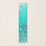 Mint Turquoise Foil Background Scarf<br><div class="desc">Abstract background of turquoise, crumpled, textured foil.</div>