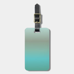 Mint Turquoise Gradient Luggage Tag
