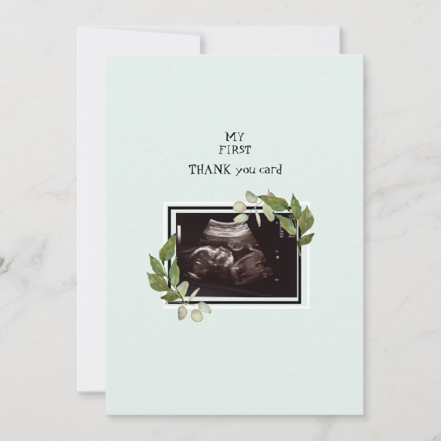 Mint Ultrasound Photo Merci Baby Point de vue (Devant)