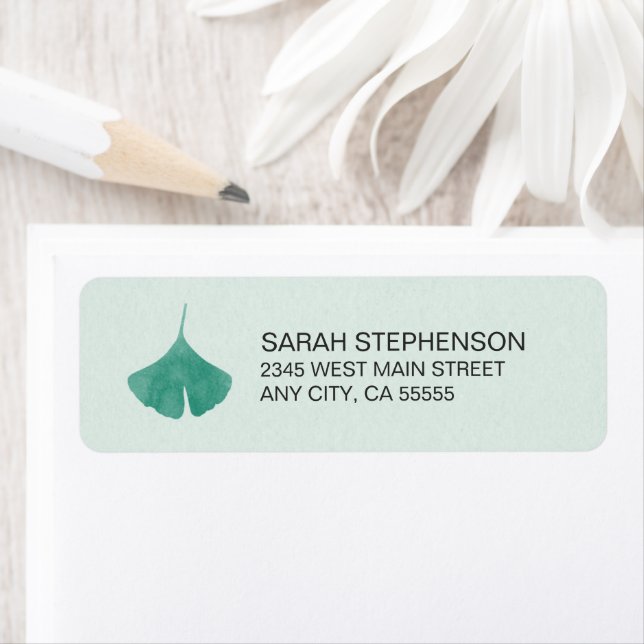 Mint Vert Simple Ginkgo Leaf Nature (En situation)