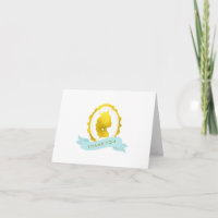 Mint Victorian Cameo Princess Thank You Notes