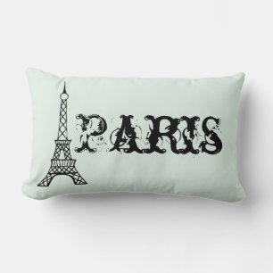 Mint Vintage Paris Tour Eiffel Coussin Décor maiso