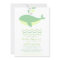 Mint Whale Gender Neutral Baby Shower Invitation