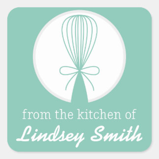 Mint Whisk Silhouette Cuisine Étiquettes