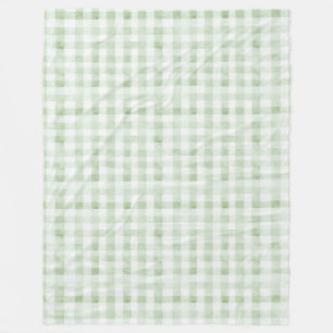 Mint White Stripes Birthday Fleece Blanket