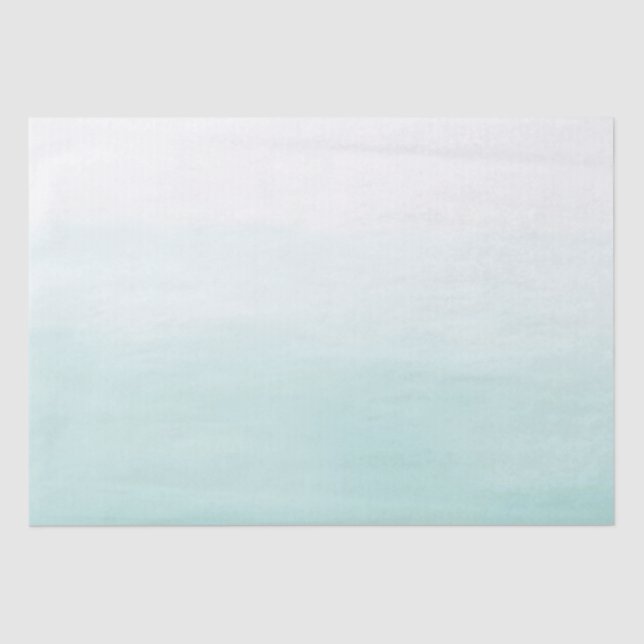 Mint White Wedding Tissue Paper (Front)