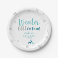 Mint Winter Onederland Boy 1st Birthday Party