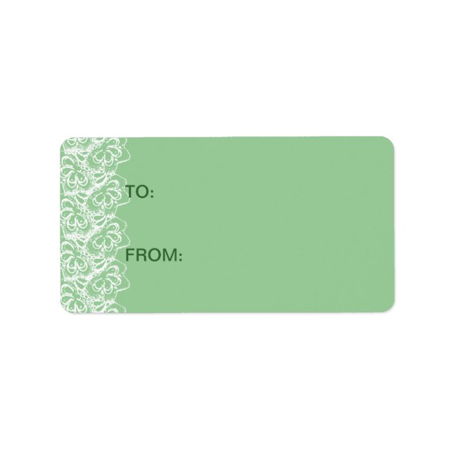 Mint with Faux Lace Label (Front)