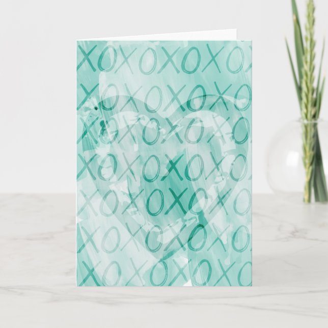 Mint XOXO Love Card (Front)