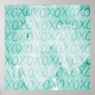 Mint XOXO Love Poster