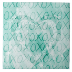 Mint XOXO Love Tile