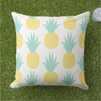 Mint Yellow Pineapple Pattern Tropical