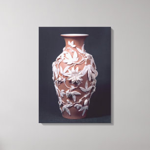 Minton Parian Ware vase, 1894 Canvas Print