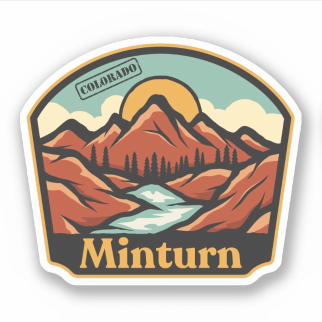 Minturn, Colorado Sticker (Front)