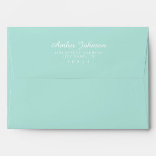 Minty Green 5 x 7 Enveloppes pré-adressées