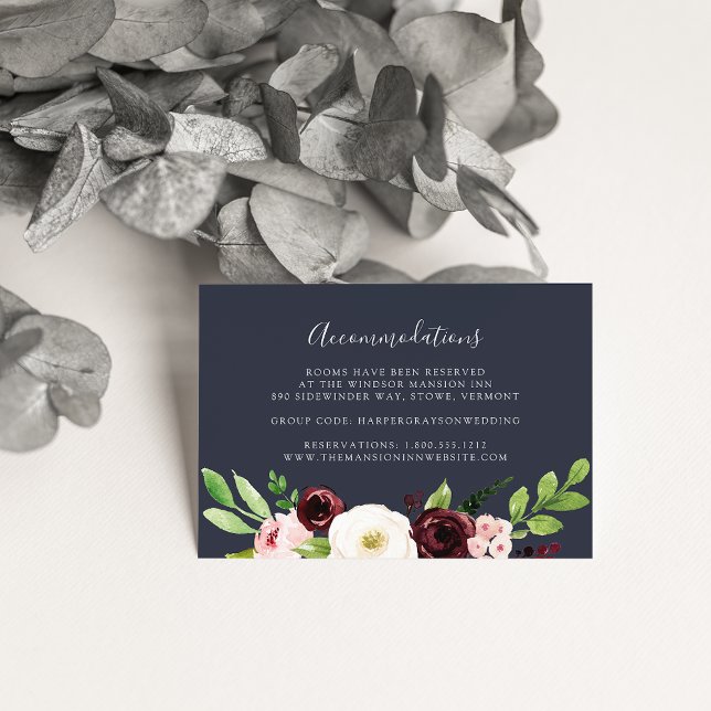 Minuit Romance Mariage Hotel Cartes d'Hébergement (Créateur téléchargé)