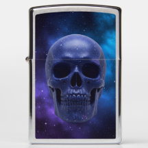 Minuit Sky Skull Zippo Lighter