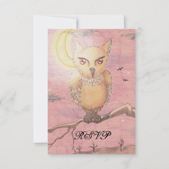 Minuit Yeux chouette Chouette RSVP Goth Gothique (Devant)