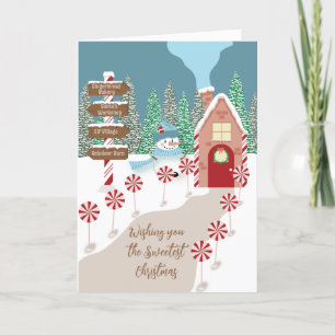Minuscule maison à la carte de vacances du Pôle No