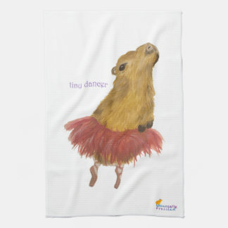 Minuscule Serviette de thé Capybara Dancer