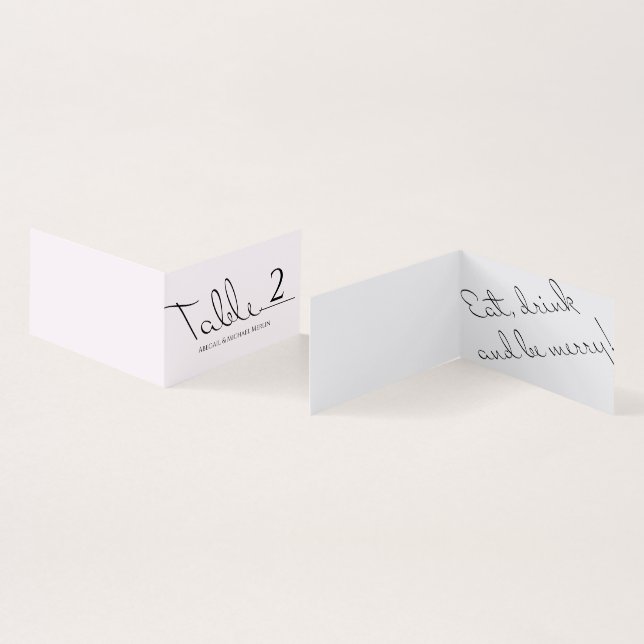 Minuscule Typographie Plaisant Mais Mariage Formel (Inside and Outside)