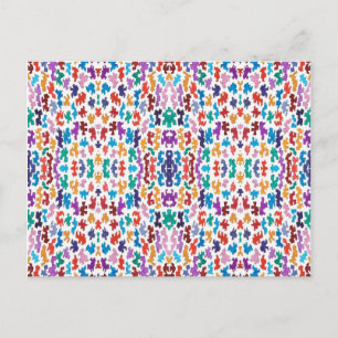 Minuscules formes aléatoires multi carte postale