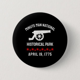 Minute Man National Historical Park Revolutionary 2 Inch Round Button