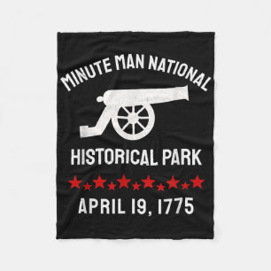 Minute Man National Historical Park Revolutionary  Fleece Blanket