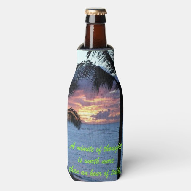 Minute of thought bottle wrap cooler (Bottle Front)
