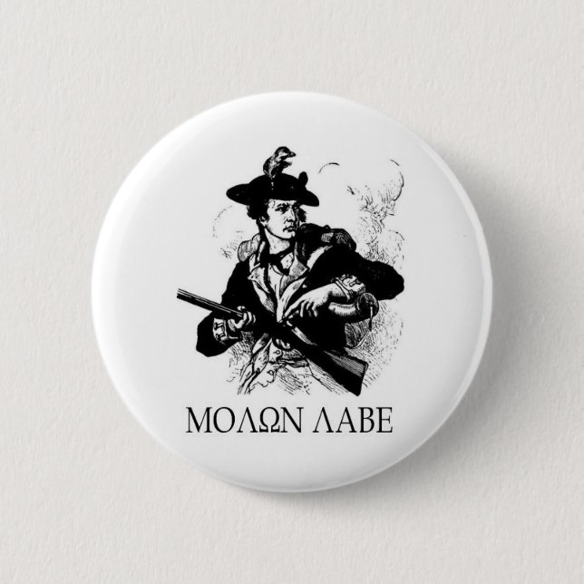 Minuteman 2 Inch Round Button (Front)